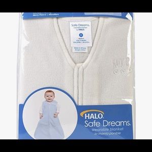 New Halo white fleece sleep sack